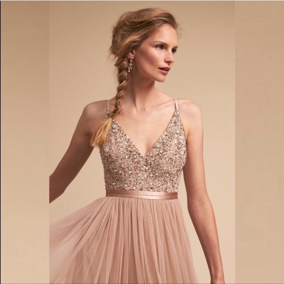 BHLDN AVERY DRESS - BLUSH - Picture 3 of 15